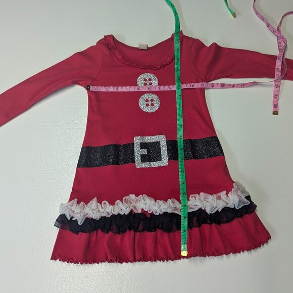 Kavio! Girl Christmas Dress Size 5/6 Red - Picture 10 of 11